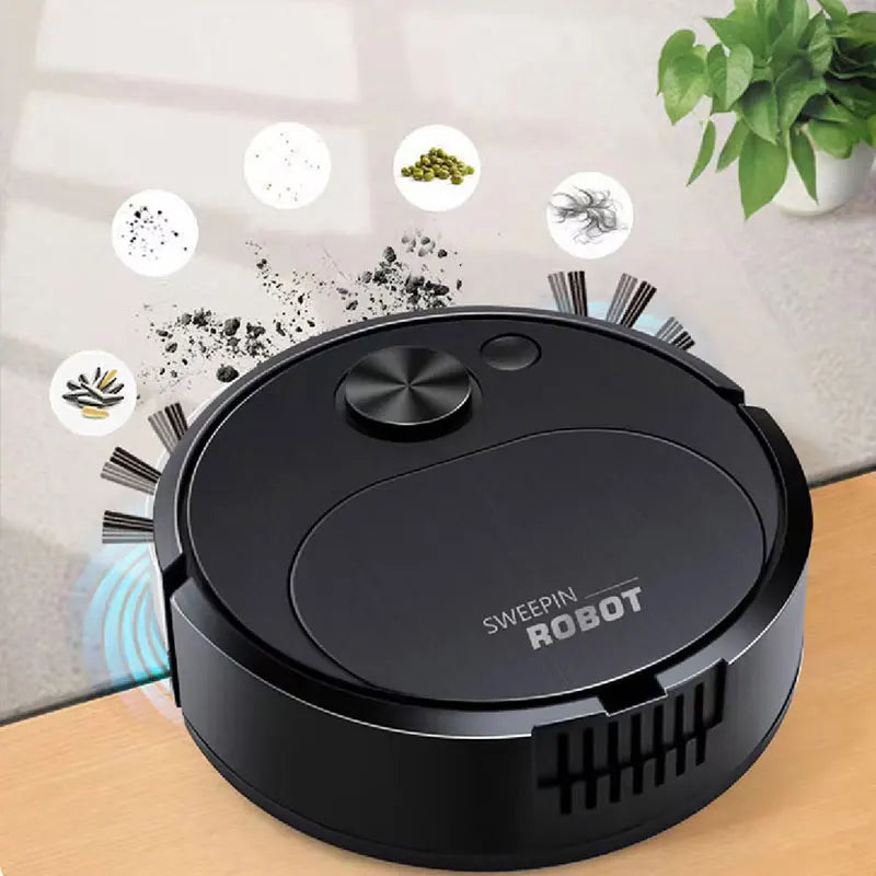 NOUVEAU ROBOT USB ROBOT DU ROBOT DU VACHEUR DE 3 IN 1 SMART WIRESS 1500PA DROGGING NETTOYER STAYER PLANG pour le bureau à domicile