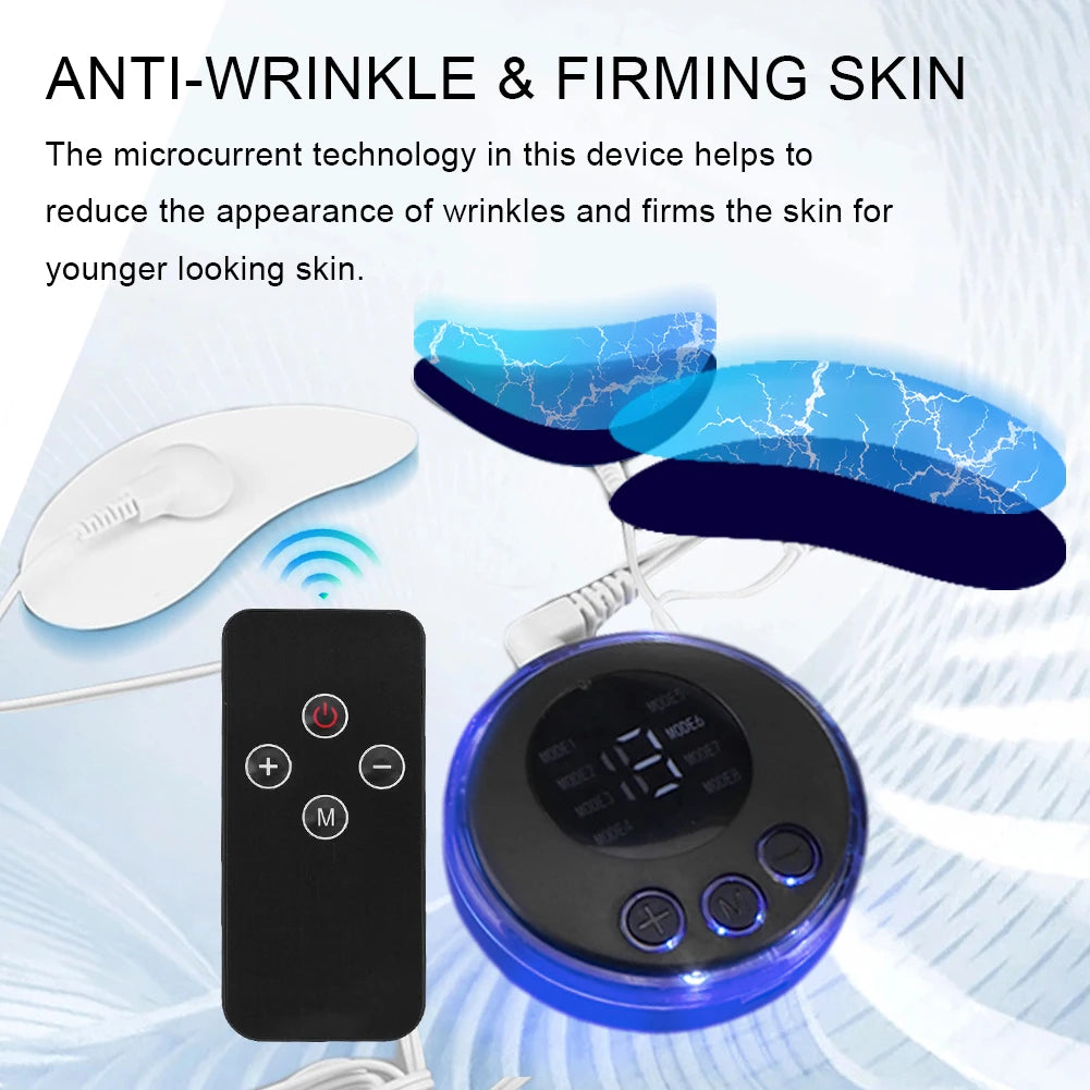 EMS Masseur facial Stimulateur musculaire actuel Stimulateur anti-rides et s'arracher le visage USB charge 8 modes 19 niveaux pour les femmes