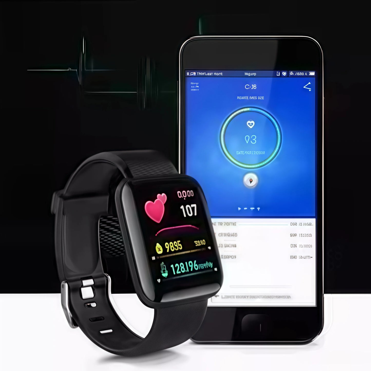 Smart Watch multifonction pour les hommes femmes enfants appels Bluetooth, rate cardiaque et moniteur SPO2, suivi du sommeil | Compteur de pas