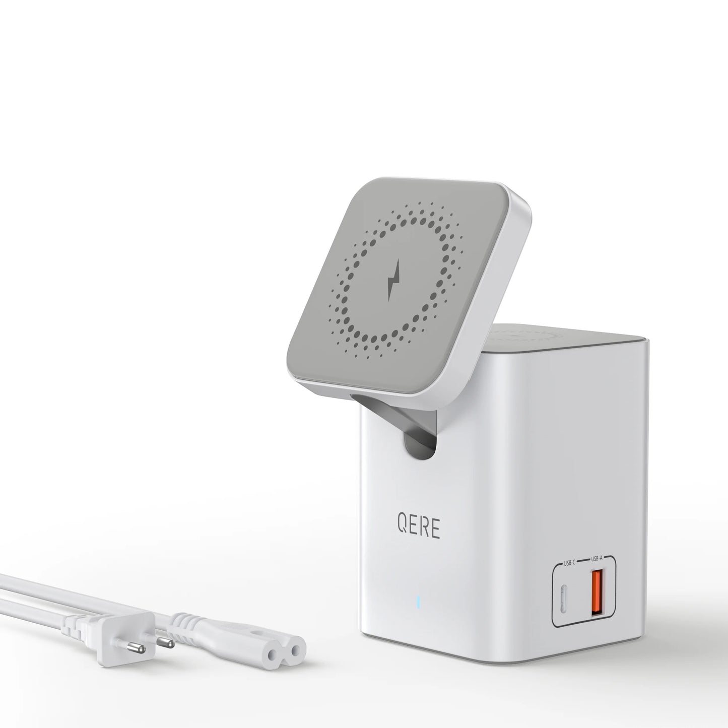 Wireless Charger QERE Mobile Phone Magnetic Station Fast Charging Safe Multi-functional Portable Foldable Mini Wireless Charger