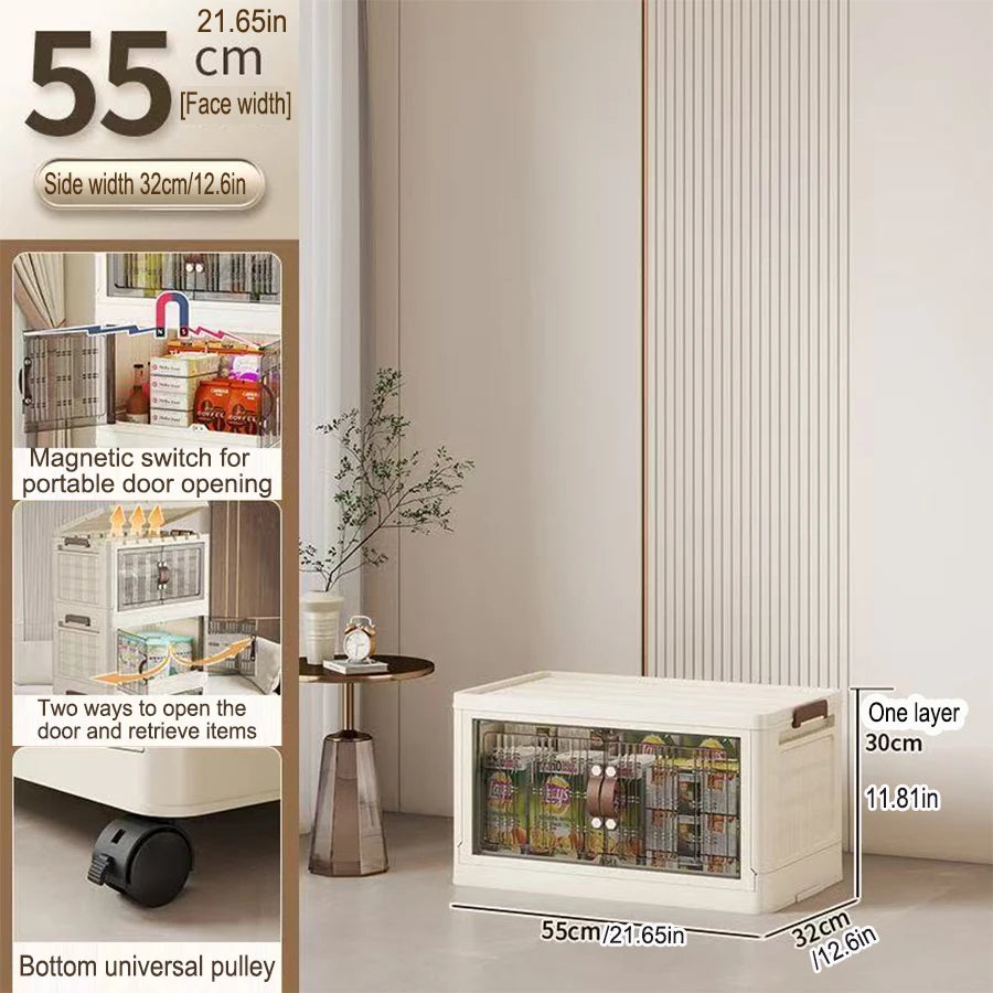 Armoire de rangement de rangement à pliage multifonction de grande capacité Organisateur de placard à poussière Boîtes de rangement faciles à installer