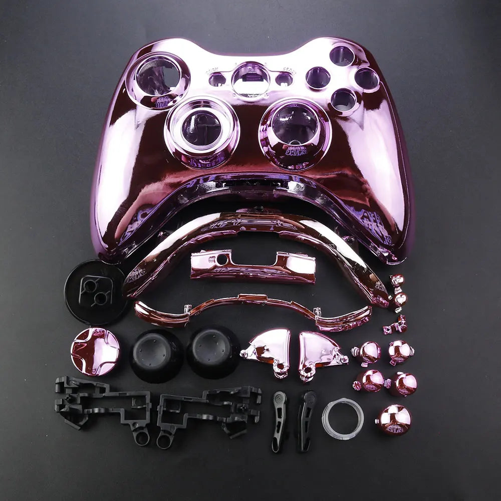 JCD For XBOX 360 Wireless Controller Full Case Gamepad Housing Shell Cover with Buttons Kits Analog Stick Bumper Accessories