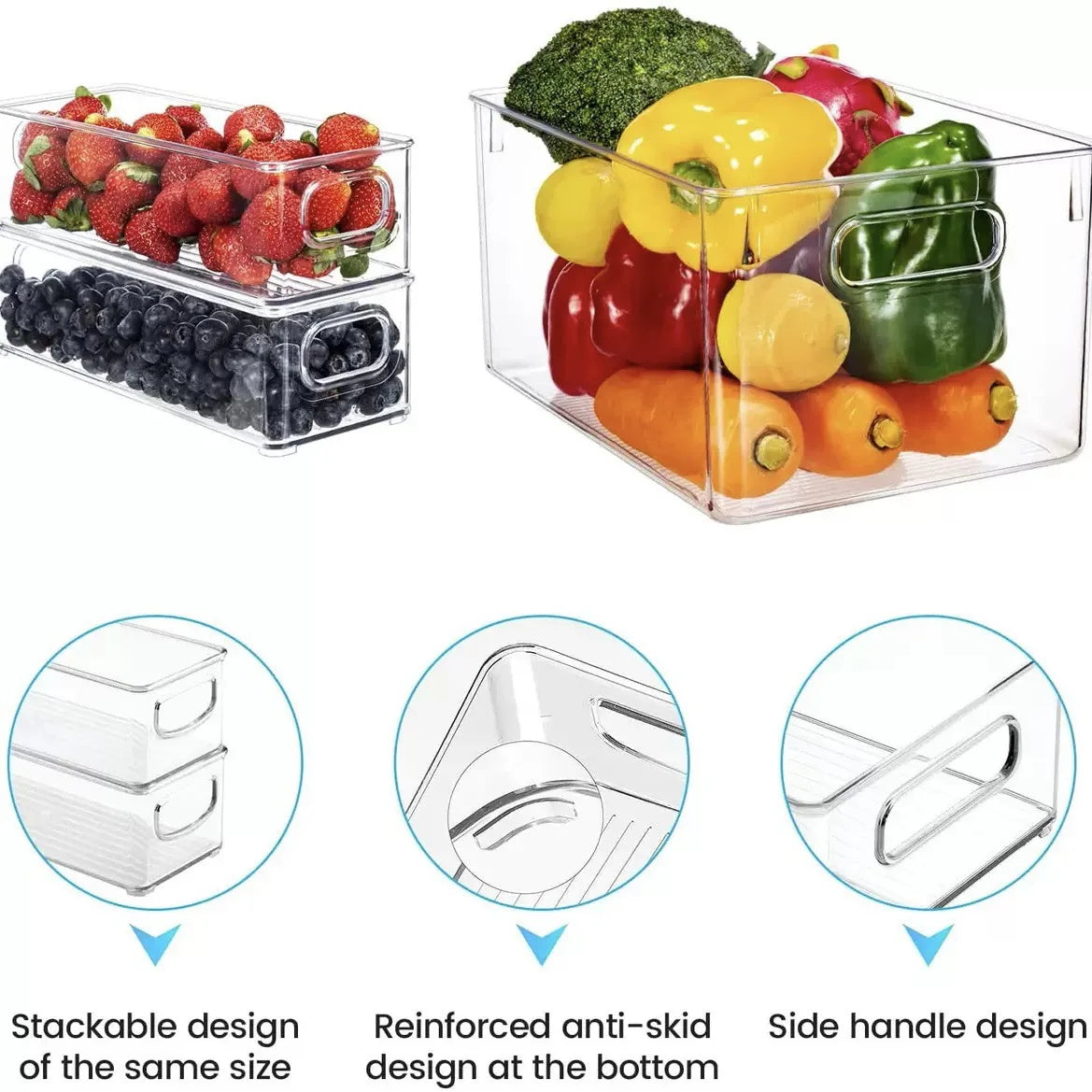 Boîte de rangement de réfrigérateur de cuisine