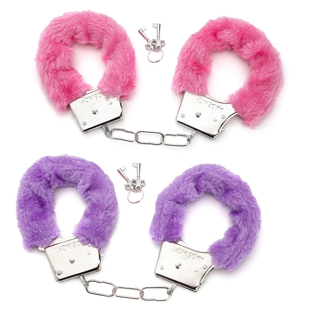 Accessoires érotiques Toys sexuels 2pc BDSM Bondage menottes pour les contraintes sexuelles Cuffs Fetish Adult Couples Games Produits sexuels