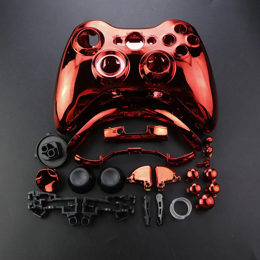 JCD For XBOX 360 Wireless Controller Full Case Gamepad Housing Shell Cover with Buttons Kits Analog Stick Bumper Accessories