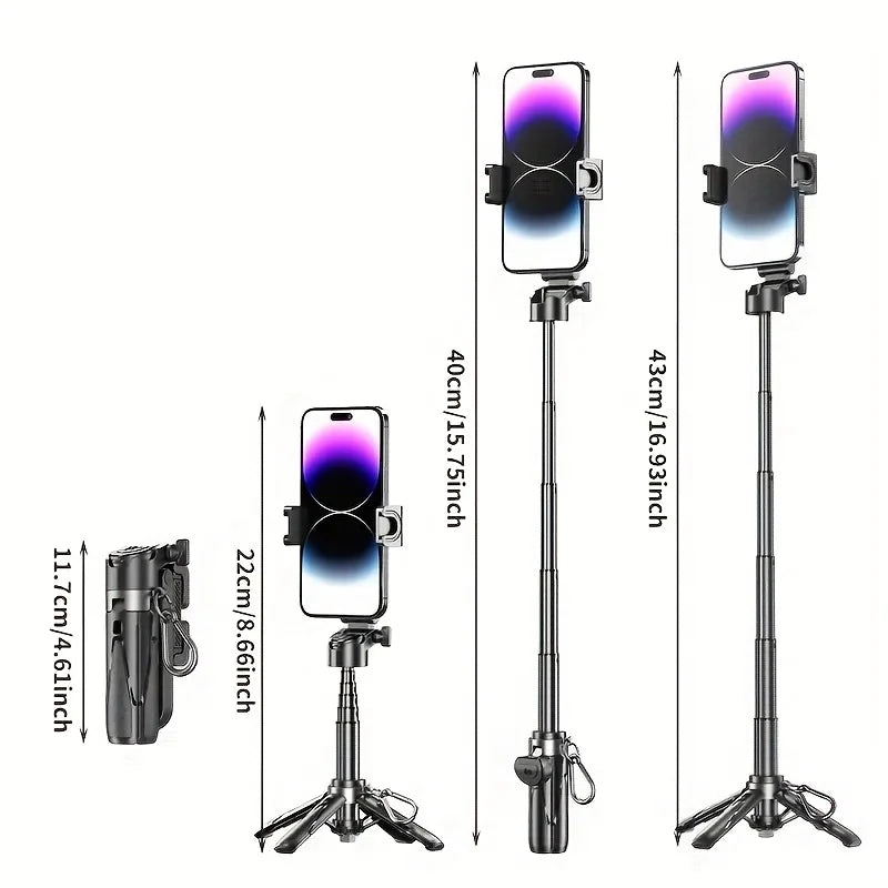 TROIS DES PROPRIÉTÉ PORTABLE PORTABLE AVEC LA RÉSILOBILITÉ SANS WIRESSE DÉTACHABLE, SMARTPHONE MINI GRIP, Charge USB, Horizonta