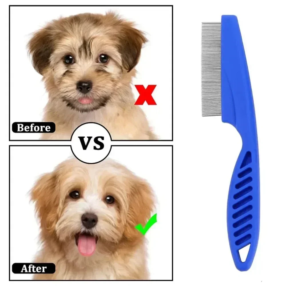 Pet toiletage aux puces peigne