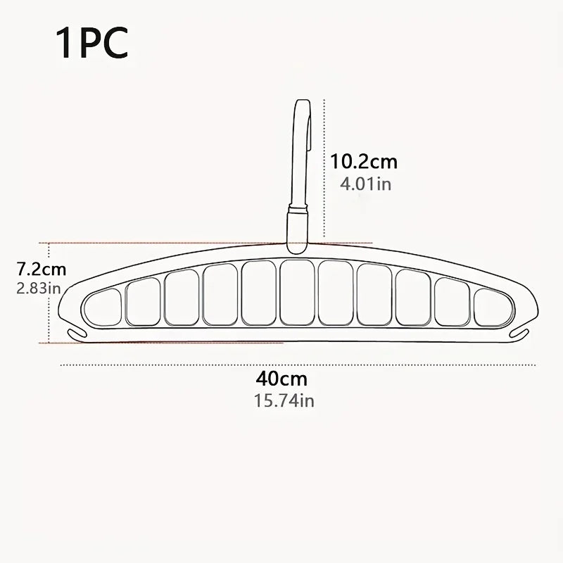 Pliage de vêtements multi-trous cintre non glissée rack de stockage espace sauvegarde de vêtements de vêtements organisateurs pour le pantalon de jean armoire écharpe
