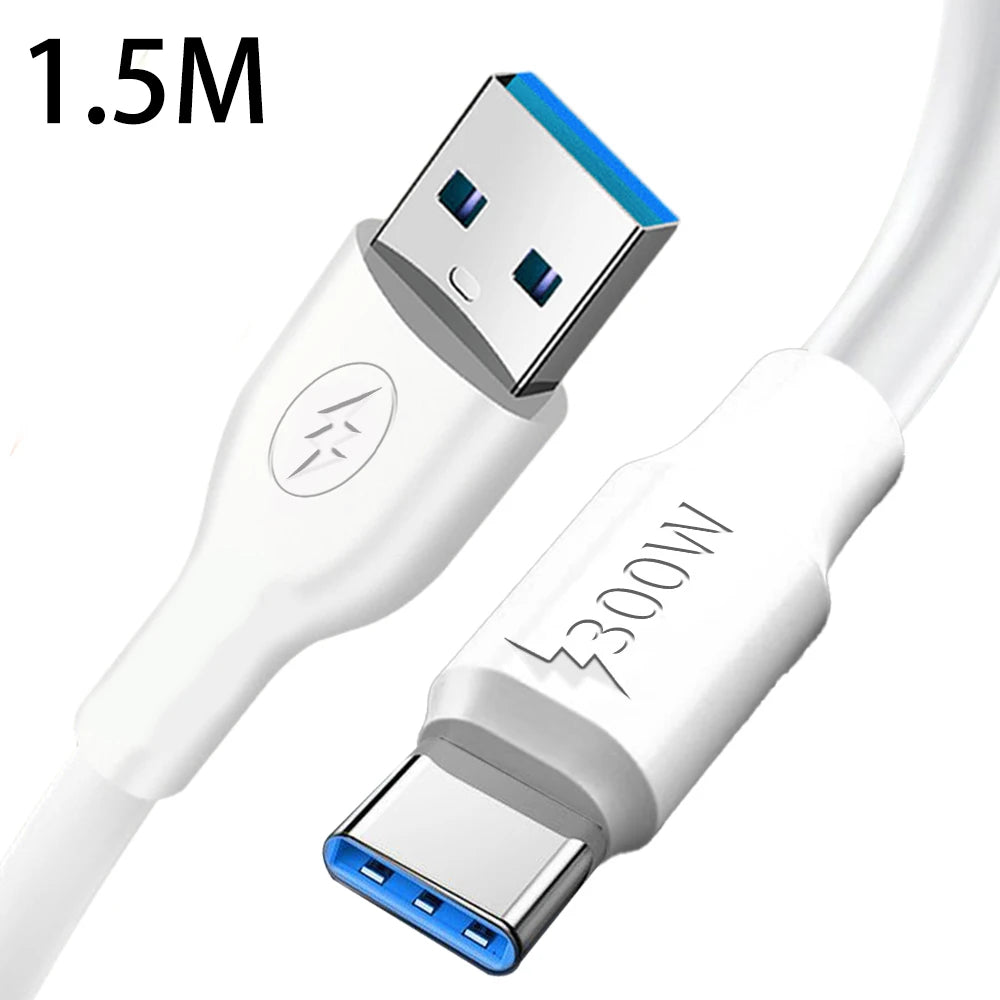 Câble robuste de type C épais 300W Ligne de données USB CHELER USB C CHARGE POUR Android Samsung Xiaomi Huawei Type-C fil