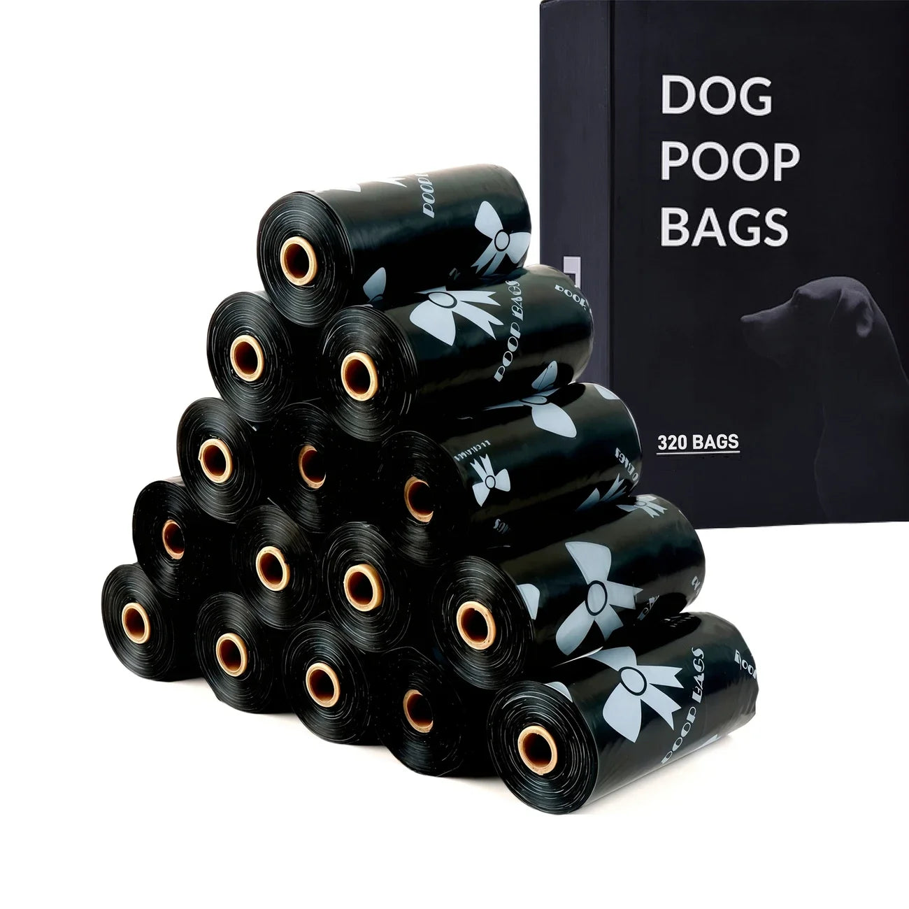 3/6/10/12 Rolls 180 Count Sacs de merde de chiens super épaisses, polyéthylène à l'épreuve des fuites adapté aux chats et aux chiens, aux fournitures de nettoyage pour animaux de compagnie
