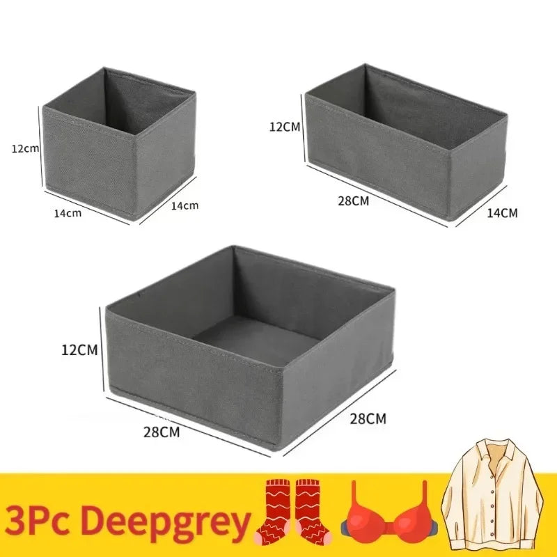 Foldable Lingerie Organizer Bra Underwear Socks Drawer Closet Storage Box Space Saving Easy Assembly