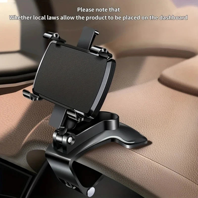 Téléphone mobile Xiaomi Car STROYAGE 360 DEGRIE CLIP CLIP Easy Mount Stand Multifonctionnel Toard Clip Clip Prise en charge pour Android iOS