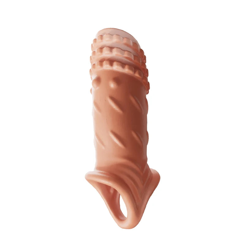 RELARD réutilisable préservatif Pinis Extension de manches étendue Dildo Adult Anal plug Sex Toys for Men Pas de vibrateur pour femmes Produits sexuels