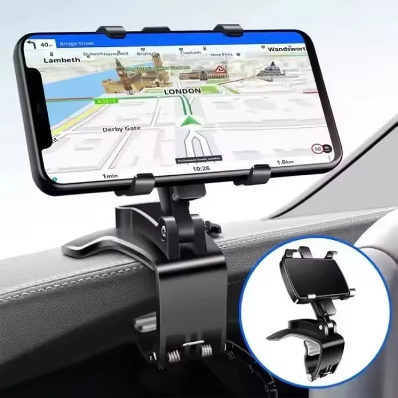 Téléphone mobile Xiaomi Car STROYAGE 360 DEGRIE CLIP CLIP Easy Mount Stand Multifonctionnel Toard Clip Clip Prise en charge pour Android iOS