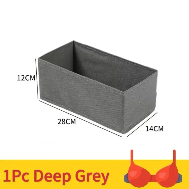 Foldable Lingerie Organizer Bra Underwear Socks Drawer Closet Storage Box Space Saving Easy Assembly