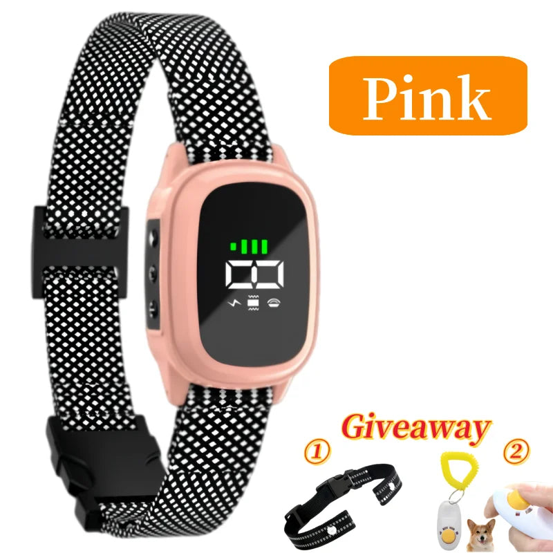 YHLC Automatic Antibarking Dog Collar, bouc-écard rechargeable, arrêt Barkin, collier de formation électrique pour chien