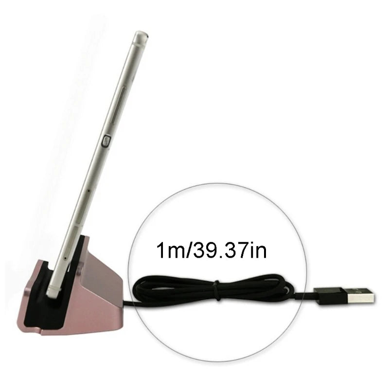 Station de quai à chargement rapide de Type-C Bureau USB C 3.1 Chargeur d'amarrage avec câble pour Huawei P9 Plus pour le téléphone portable intelligent