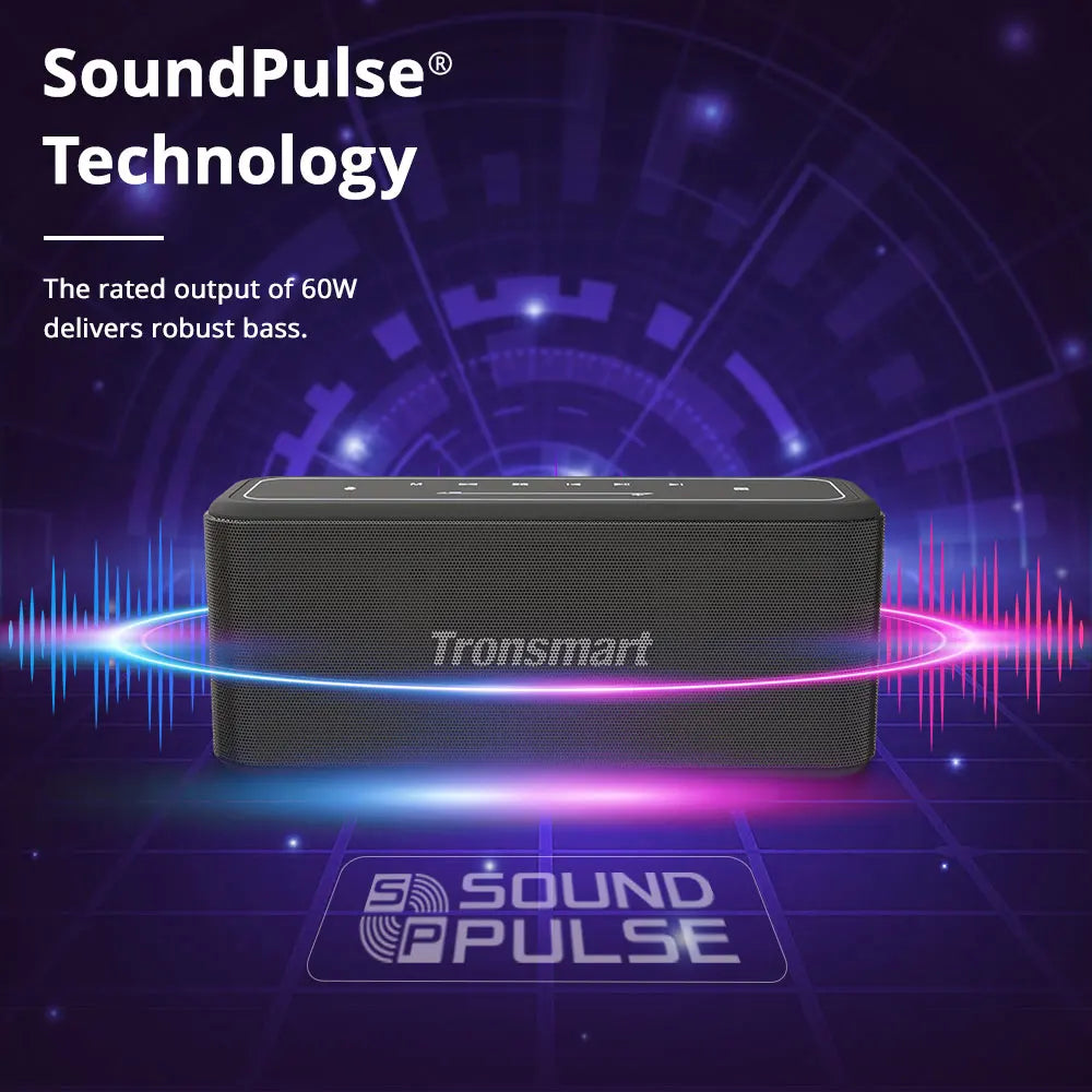 TRONSMART MEGA PRO BLUETOOTH EN SPEAGE PORTABLE 60W avec basse améliorée, NFC, IPX5 imperméable, assistant vocal