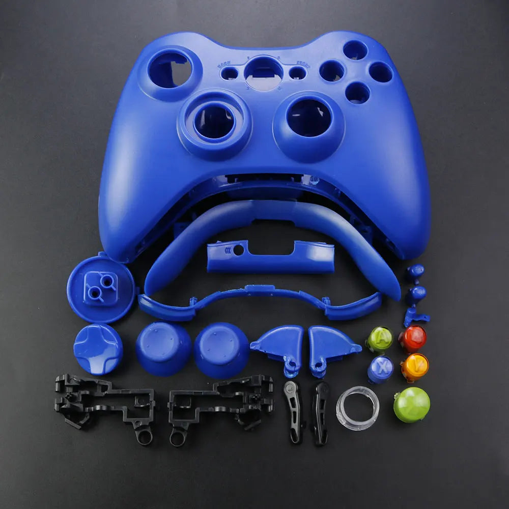JCD For XBOX 360 Wireless Controller Full Case Gamepad Housing Shell Cover with Buttons Kits Analog Stick Bumper Accessories