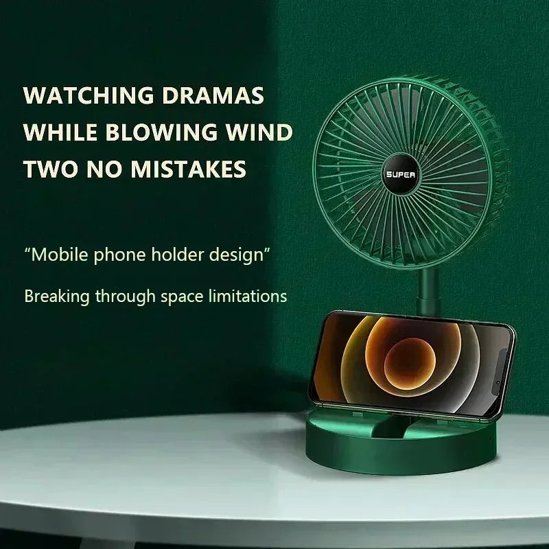 Bureau pliable rechargeable petit ventilateur mini-facteur portable portable USB Home Low Bruit Haute durée Mini ventilateur électrique