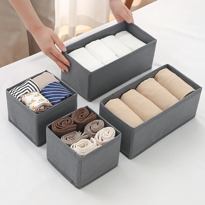 1pc Fabric Underwear Storage Box Drawer Organizers For Closet Organization And Storage Of Socks Underwear Ties And More Cabinet