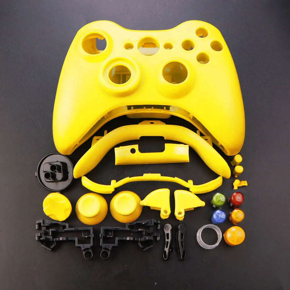 JCD For XBOX 360 Wireless Controller Full Case Gamepad Housing Shell Cover with Buttons Kits Analog Stick Bumper Accessories