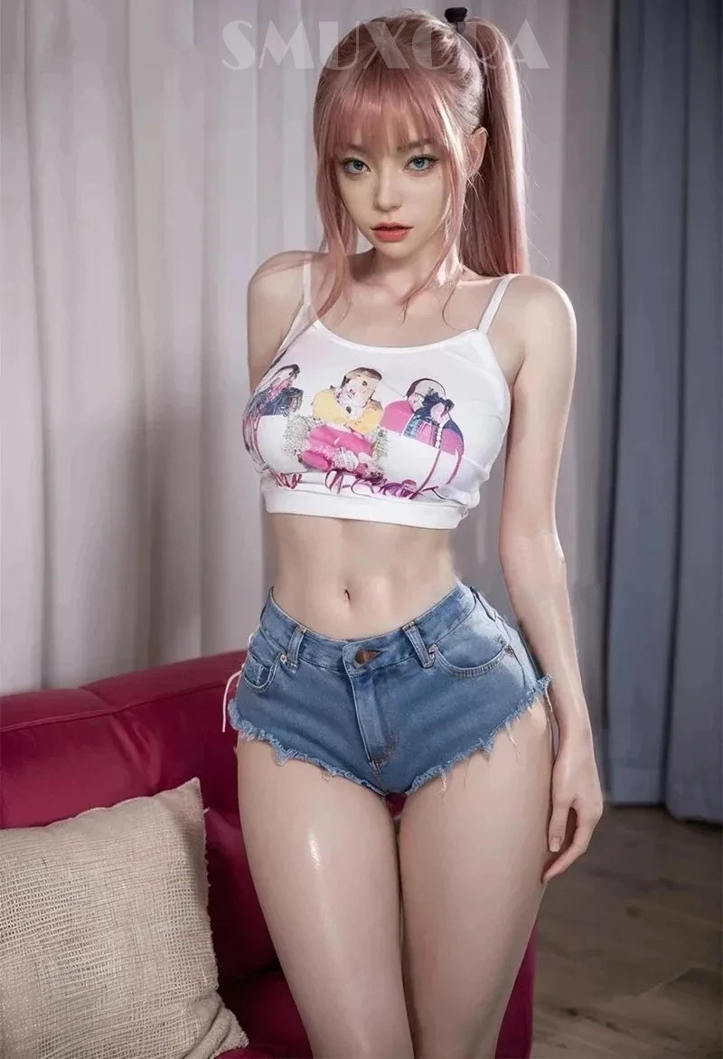 Smuxcra les plus récents 158 cm Slicone Sex Doll Sexy Ass Top Beauty réaliste tpe adulte jouet chatte vagin mâle vagin anal lo lo