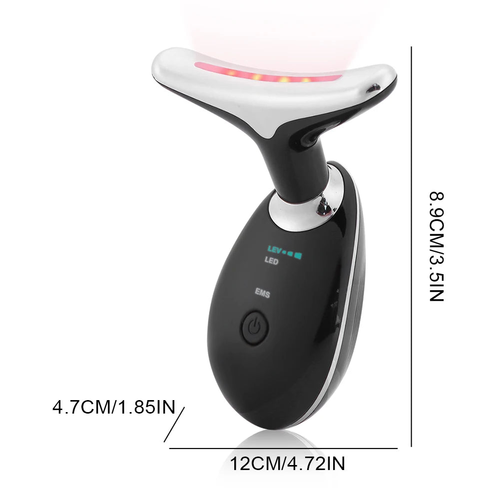 Neck Beauty Device 3/7 modes légers de la peau serrage et outil de levage Masseur de visage électrique portable pour les soins de la peau