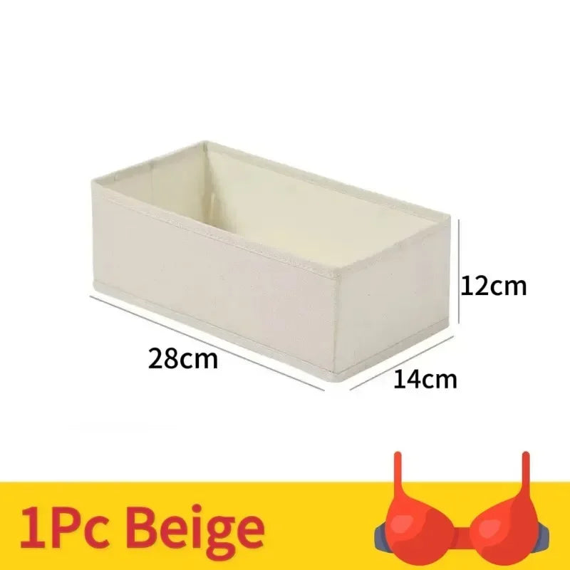 Foldable Lingerie Organizer Bra Underwear Socks Drawer Closet Storage Box Space Saving Easy Assembly