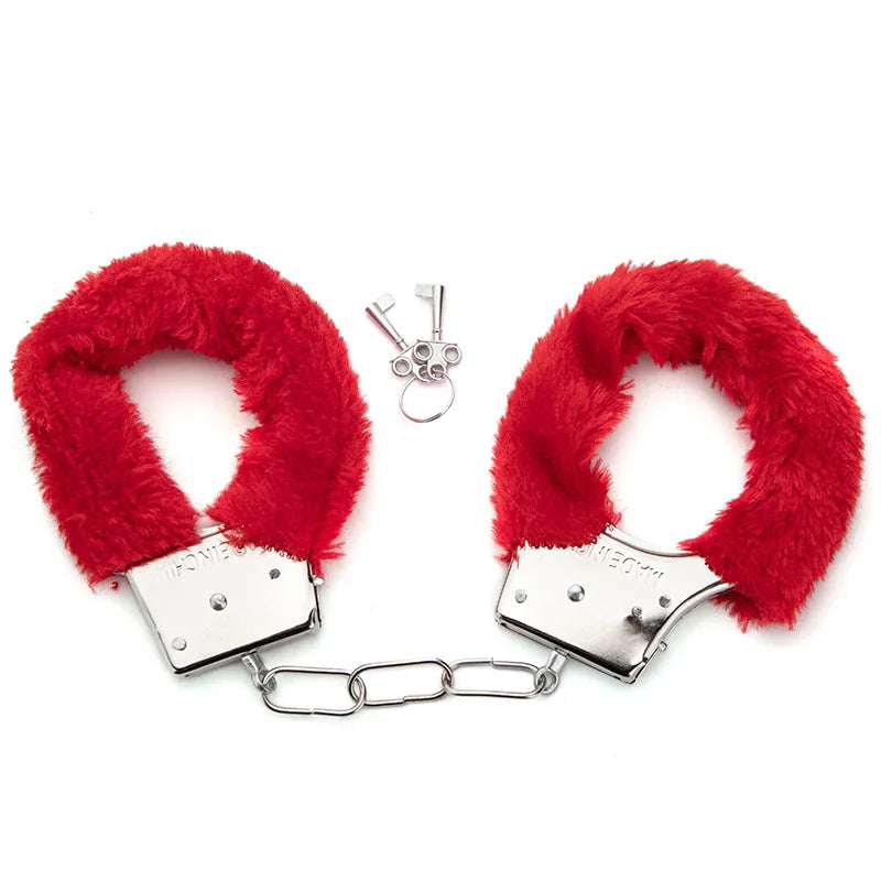 Accessoires érotiques Toys sexuels 2pc BDSM Bondage menottes pour les contraintes sexuelles Cuffs Fetish Adult Couples Games Produits sexuels