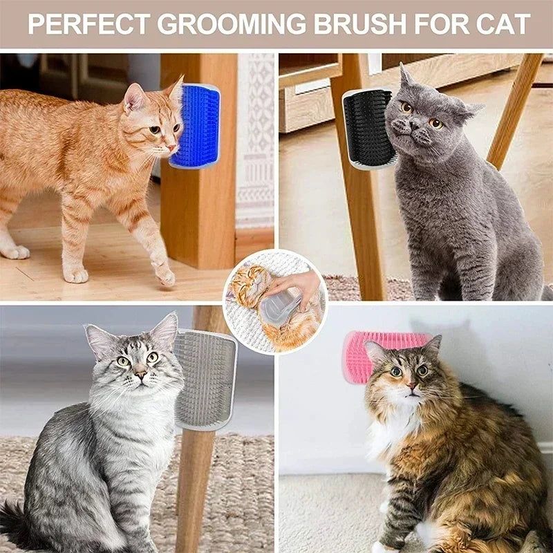 Cat Scratcher Massager pour les chats grattant les animaux de compagnie Brosse enlevant la table de toilettage des cheveux