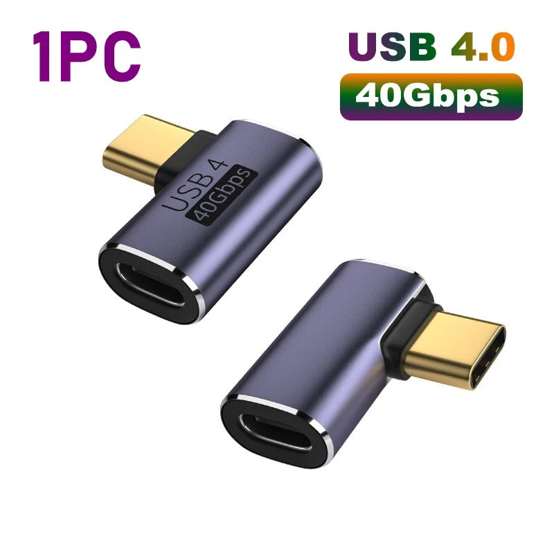 PD 100W USB 40 Gbps Terrain de données USB 4.0 Thunderbolt 4 Type C Male vers le connecteur féminin Extenseur pour les ordinateurs portables du téléphone mobile