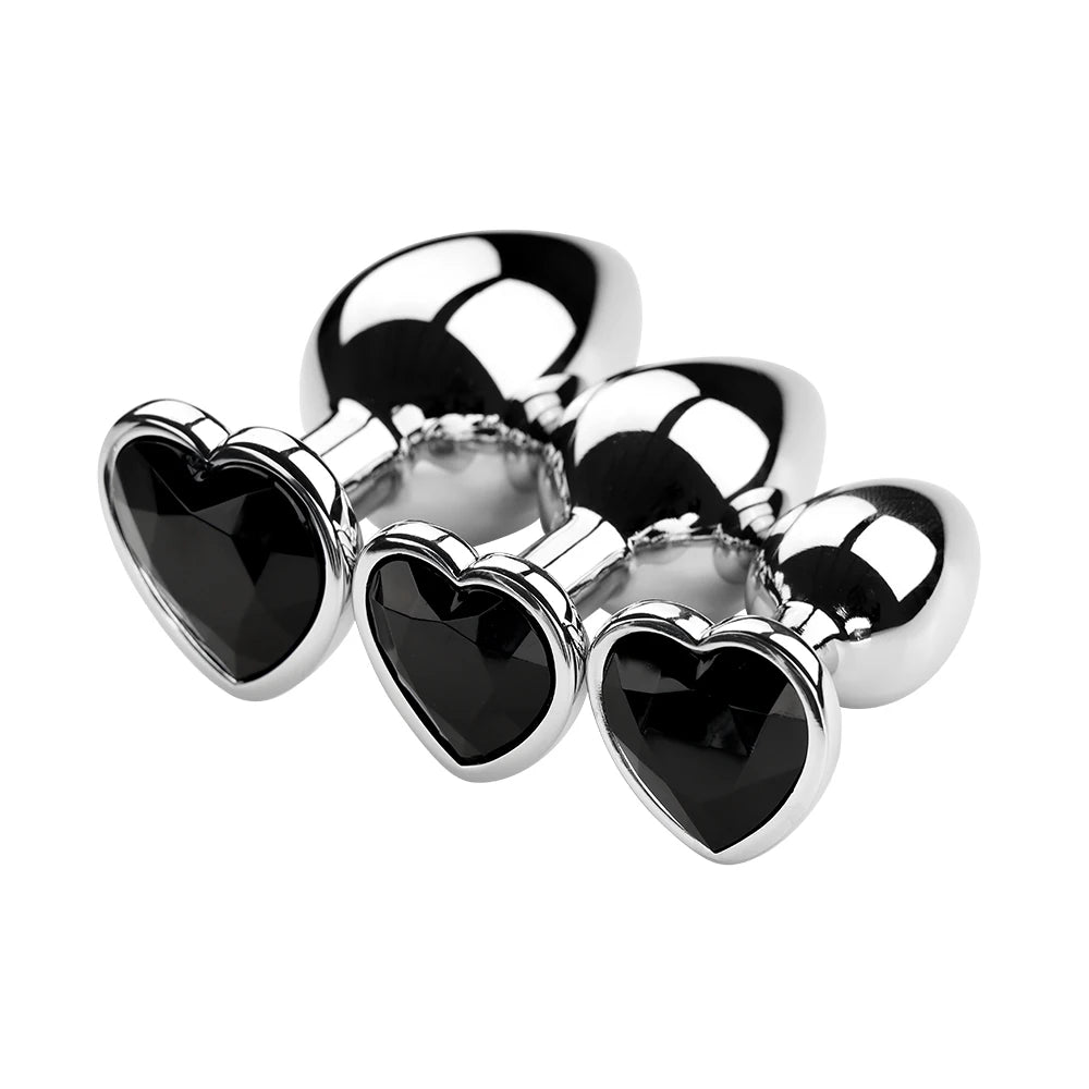 S/m/l plug anal métal toys sexe adulte pour femmes hommes cristales érotiques stimulateur de bouche de cul masseur de la prostate bien