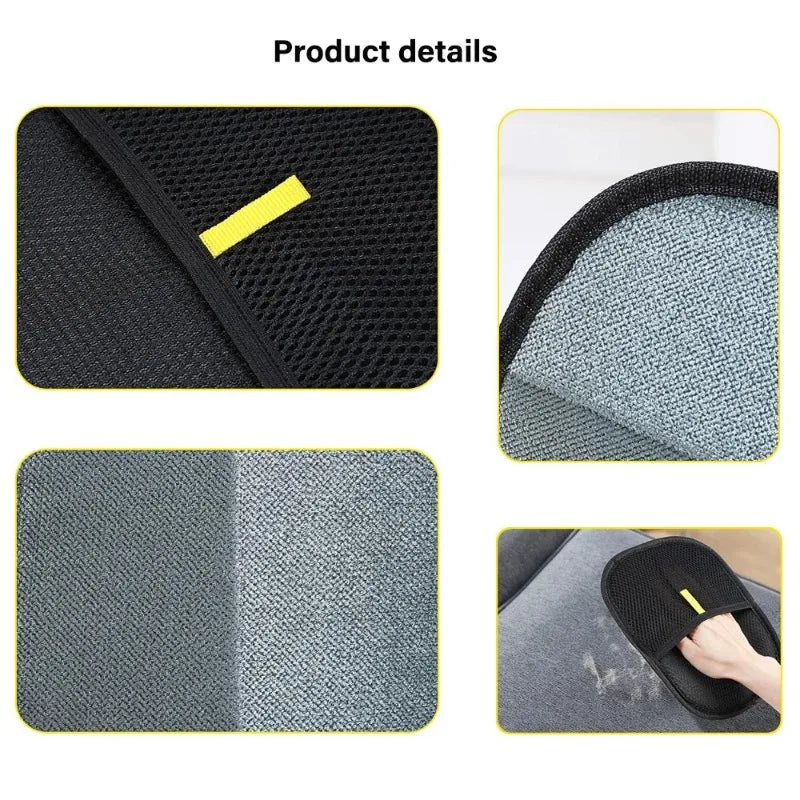 Glants de nettoyage de poils pour animaux de compagnie efficaces Outils de brossage de dépilation pour le toilettage de chat pour chiens brosses douce enlève les cheveux du canapé-marin