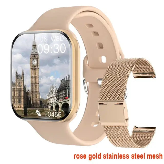 2025 Nouveau pour Apple GPS Watch 10 Smart Watch Men HD AMOLED MEMORY MUSIC 3D surround Bluetooth Call Staterproof Smartwatch femme