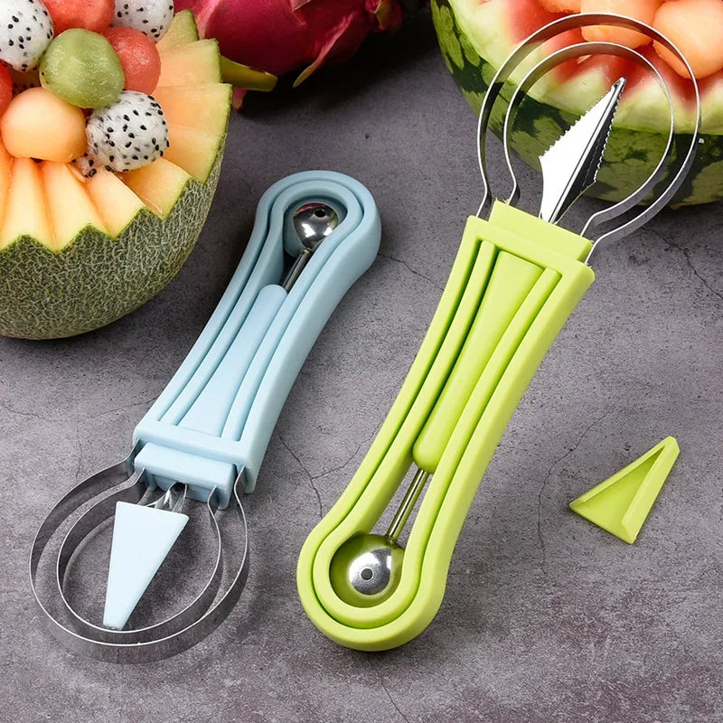 Melon Scoops Fruit Cutting Tool Watermelon Couteau tranche différents ustensiles de cuisine innovants Accessoires Impossibles utiles pour la maison