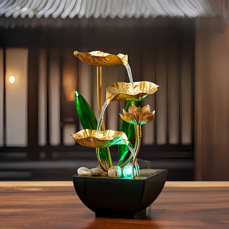 Petite fontaine intérieure Humidificateur automatique Décor de bureau pour le salon et la détente de la chambre