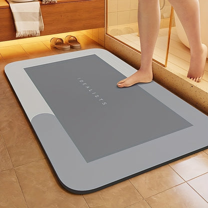 Super Absorbent Diatom Mud Bathroom Mat - Quick-Drying, Non-Slip Water-Absorbing Floor Mat, Soft And Comfortable, Suitable for Bathrooms, Showers, Laundry Rooms, Bedrooms, Living Rooms, Door Mats, Kitchen Mats, Machine Washab