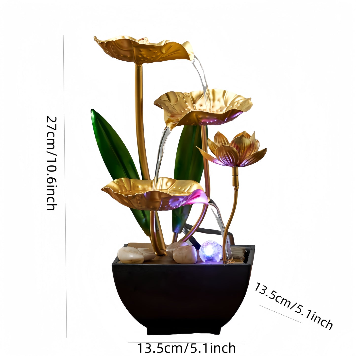 Petite fontaine intérieure Humidificateur automatique Décor de bureau pour le salon et la détente de la chambre