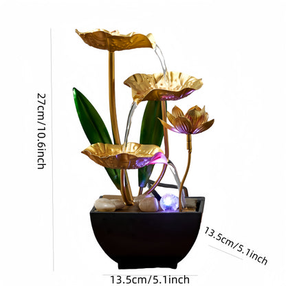 Petite fontaine intérieure Humidificateur automatique Décor de bureau pour le salon et la détente de la chambre
