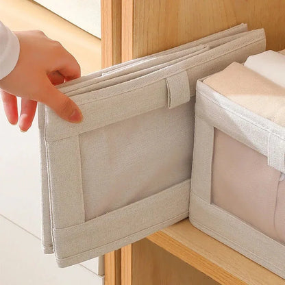 1pcs Pantalons Boîte de rangement Organisateurs d'organisateurs d'armoires et de tiroirs Boîtes pliables en tissu pour l'organisation de la garde-robe de chambre à coucher à la maison