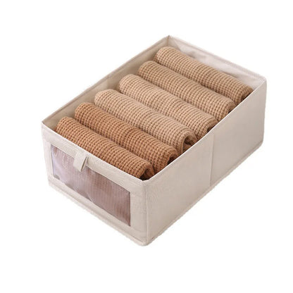 1pcs Pantalons Boîte de rangement Organisateurs d'organisateurs d'armoires et de tiroirs Boîtes pliables en tissu pour l'organisation de la garde-robe de chambre à coucher à la maison