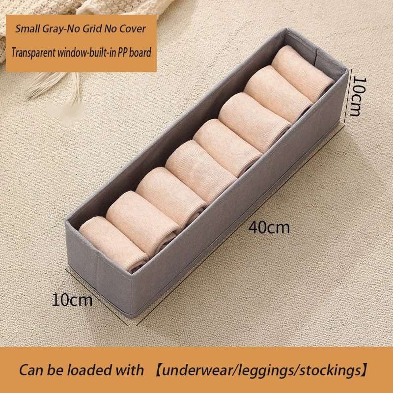 1pcs Pantalons Boîte de rangement Organisateurs d'organisateurs d'armoires et de tiroirs Boîtes pliables en tissu pour l'organisation de la garde-robe de chambre à coucher à la maison