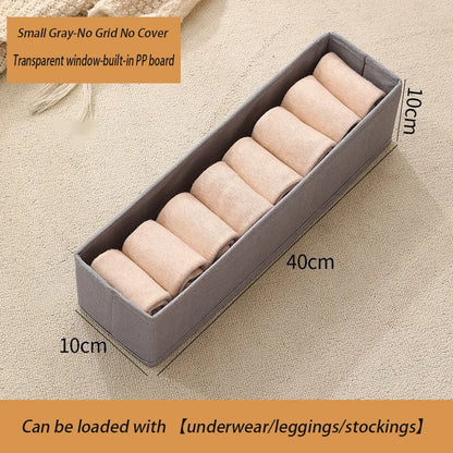 1pcs Pantalons Boîte de rangement Organisateurs d'organisateurs d'armoires et de tiroirs Boîtes pliables en tissu pour l'organisation de la garde-robe de chambre à coucher à la maison