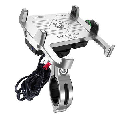 Porte-téléphonie de moto avec QC3.0 3A USB Chargeur rapide Motorcycle de moto supporte pour iPhone 13 12 XS Max Samsung S10 S9