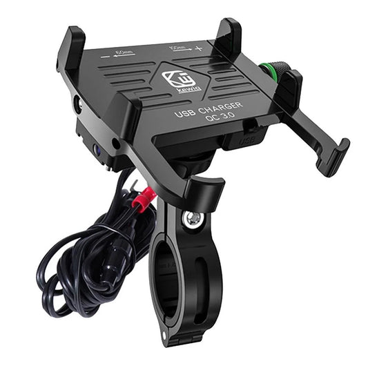 Porte-téléphonie de moto avec QC3.0 3A USB Chargeur rapide Motorcycle de moto supporte pour iPhone 13 12 XS Max Samsung S10 S9