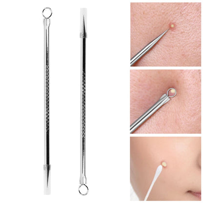 1 pcs Thead Black Comedone Acné Pimple Blemish Extracteur Remover en acier inoxydable Aigneles Outils Face Care Pores Clean