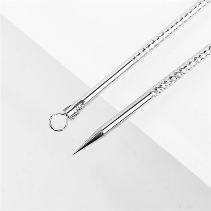 1 pcs Thead Black Comedone Acné Pimple Blemish Extracteur Remover en acier inoxydable Aigneles Outils Face Care Pores Clean