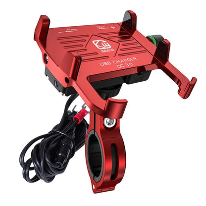 Porte-téléphonie de moto avec QC3.0 3A USB Chargeur rapide Motorcycle de moto supporte pour iPhone 13 12 XS Max Samsung S10 S9