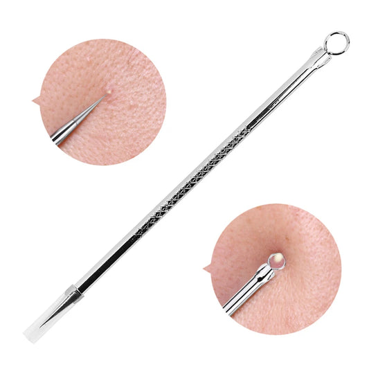 1 pcs Thead Black Comedone Acné Pimple Blemish Extracteur Remover en acier inoxydable Aigneles Outils Face Care Pores Clean